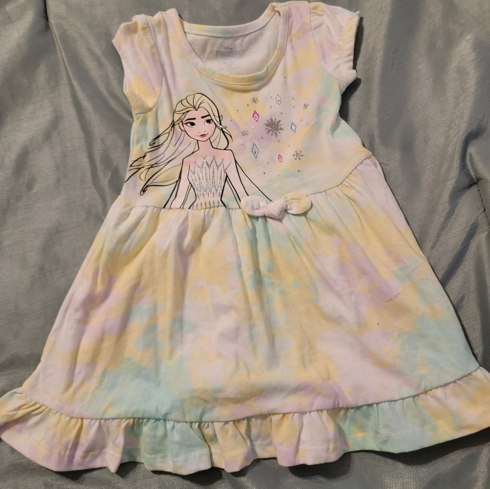 2 Toddler girls 3T Disney Frozen dresses